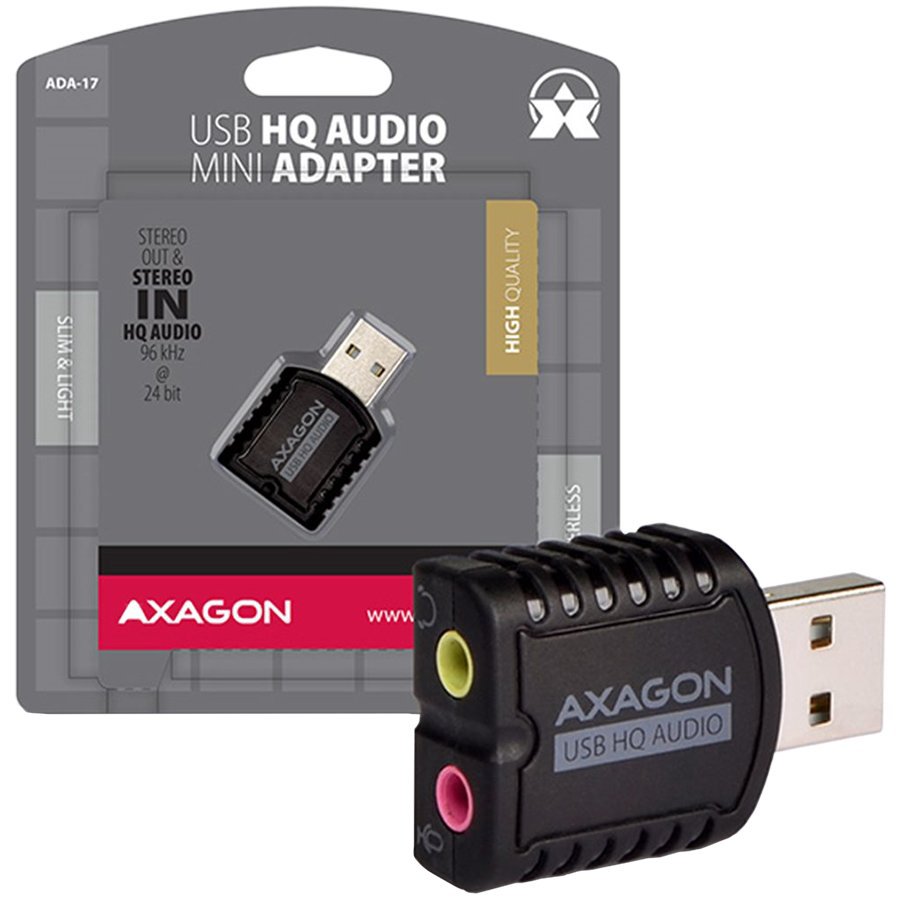 Garso plokštė AXAGON ADA-17 USB 2.0