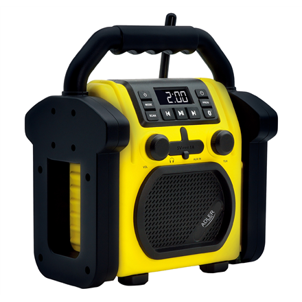 Radija Adler  Construction radio with Bluetooth  AD 1911  AUX in  Black/Yellow