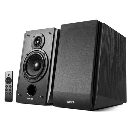 Edifier Subwoofer Supported Bookshelf Speakers R1855DB Matte black, Bluetooth, Wireless connection
