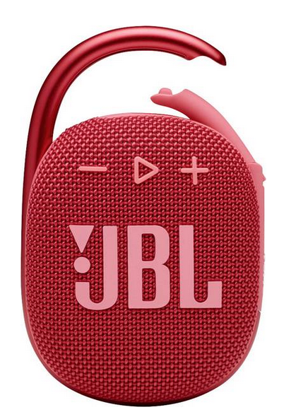 Nešiojamas garsiakalbis JBL Clip4, IPX7, raudonas
