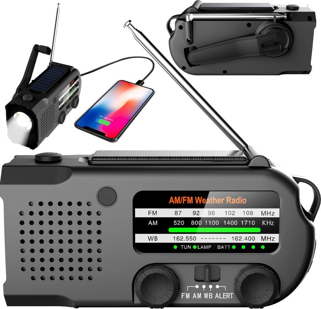 Radio Mozos ER-01 FM/AM solar radio+dynamo
