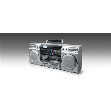 Radija MUSE M-380 GBS Ghetto Blasters, Silver Muse