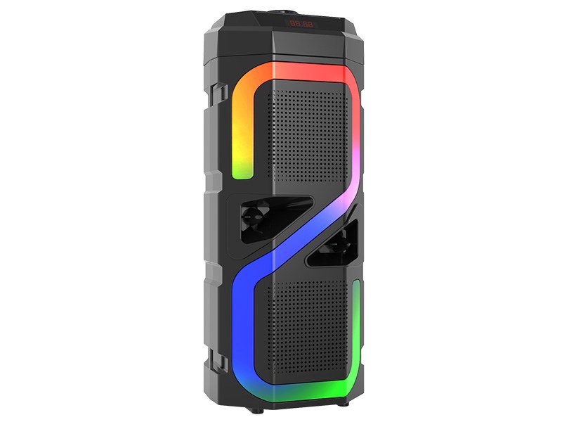 Tracer nešiojamas garsiakalbis Natrix 16W TWS bluetooth LED juoda TRAGLO47193