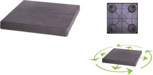 Padėkliukas su ratukais 29cm pilkas Square IPMS300-S433
