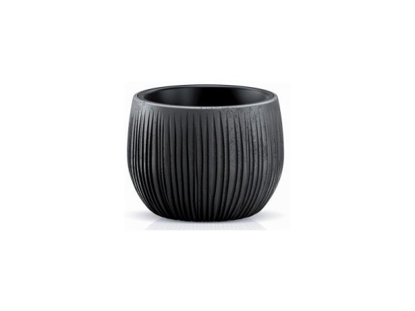 Plastikinis vazonas Beton Bowl DKB150-B411, juodos spalvos