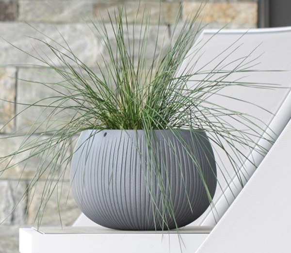 Plastikinis vazonas Beton Bowl DKB180-422U, pilkos spalvos