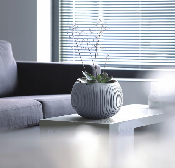 Plastikinis vazonas beton Bowl DKB240-422U, pilkos spalvos