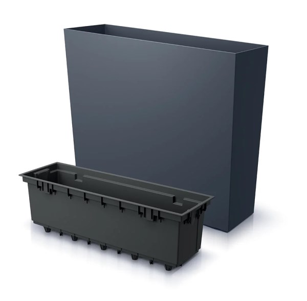 Vazonas DUC600T Urbi Case Tower, antracito spalvos