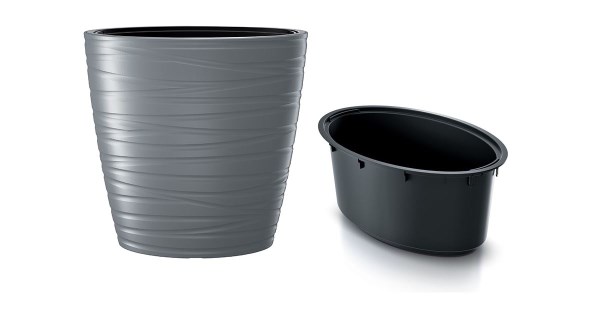 Vazonas lauko DPMZE600-405U Maze, pilkas