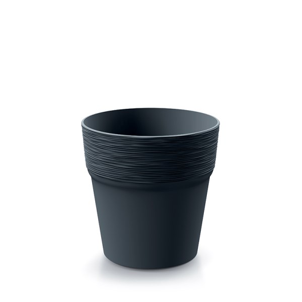 Plastikinis vazonas Furu DFA120-S433, antracito spalvos