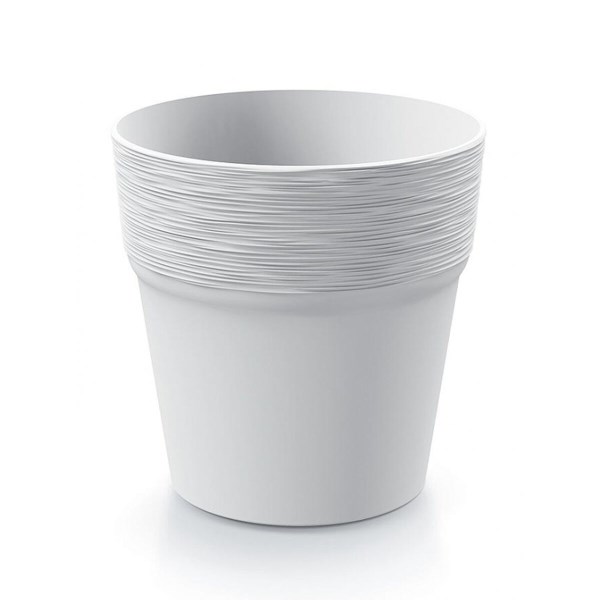 Plastikinis vazonas Furu DFA120-S449, baltos spalvos