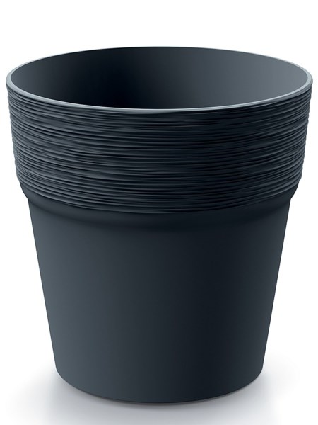 Plastikinis vazonas Furu DFA175-S433, antracito spalvos