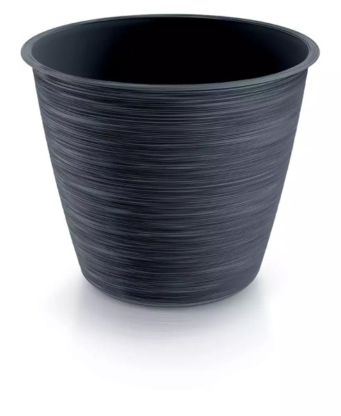 Plastikinis vazonas Furu DFO200-S433, antracito spalvos