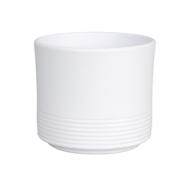 Vazonas matinis baltas 28 cm Rille 992 CERMAX