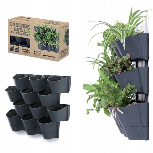 Vazonai vertikalūs antracit IO2W600W Wall Vertical Garden