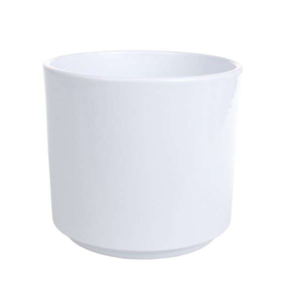 Vazonas baltas 16 cm Cylinder 994 CERMAX