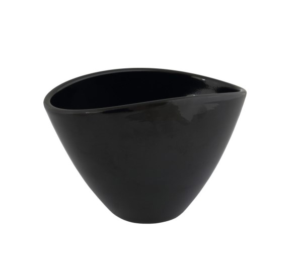 Vazonas juodas 20 cm Oval 405 CERMAX