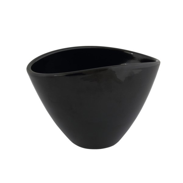 Vazonas juodas 30 cm Oval 405 CERMAX