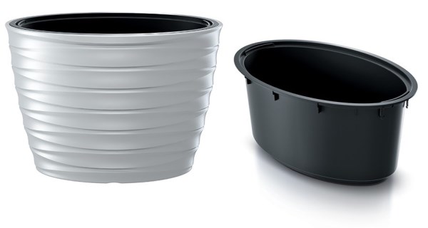 Lauko vazonas DBFEE600 Freze, baltos spalvos