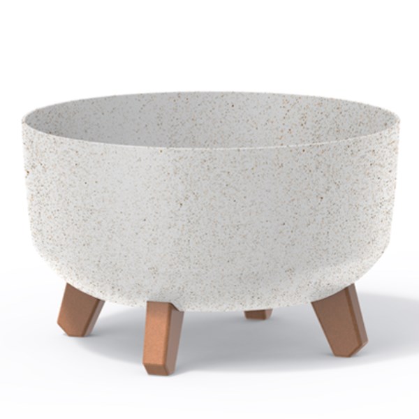 Vazonas DGRL400LW-S449W Gracia Eco Wood, baltos spalvos