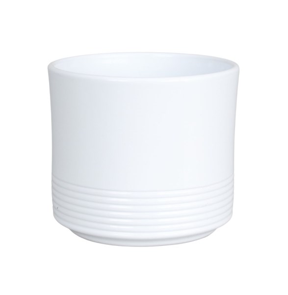 Vazonas baltas 14 cm Rille 992 CERMAX