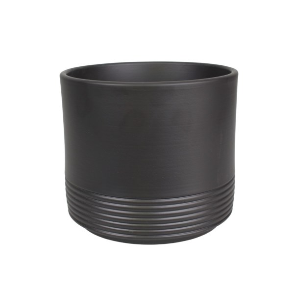 Vazonas antracitas 14 cm Rille 992 CERMAX