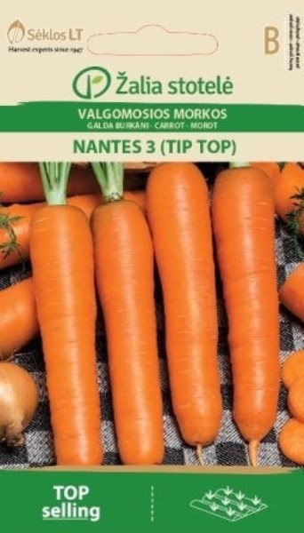 Sėklos morkos valgomosios NANTES 3 3g
