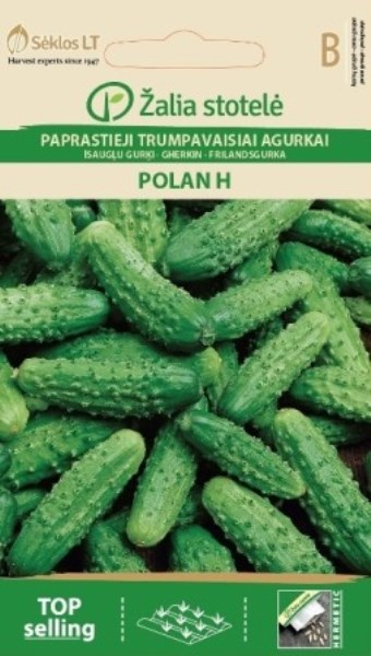 Paprastųjų trumpavaisių agurkų sėklos POLAN H, 2 g