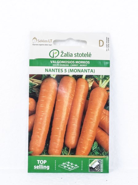 Paprastosios morkų sėklos NANT-5 MONANTA