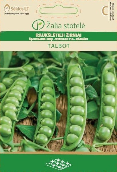 Raukšlėtųjų žirnių sėklos TALBOT, 30 g