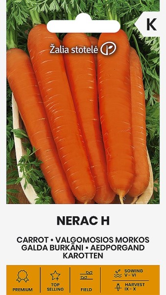 Sėklos Morkos valgomosios NERAC H 1 g