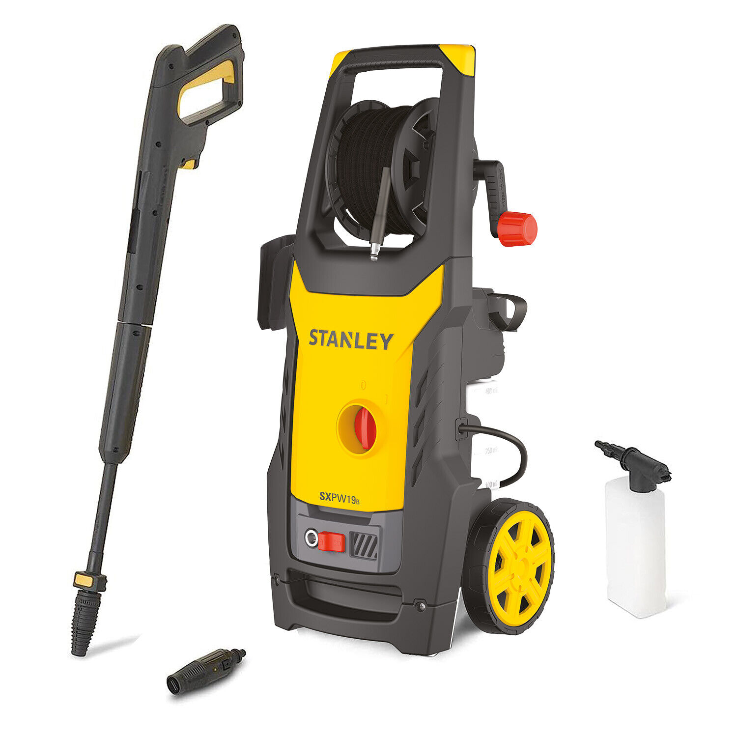 Aukšto slėgio plovimo įrenginys STANLEY SXPW19B-E High Pressure Washer (1900 W, 150 bar, 440 l/h) | Stanley 1900 W | 150 bar | 440 l/h
