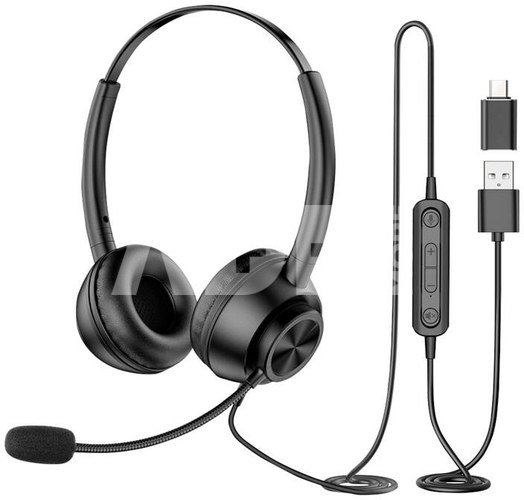 Wired headset with microphone New Bee H368