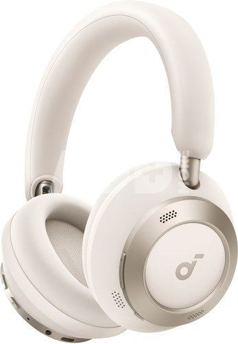 Anker Soundcore | Foldable Headphones | Space One Pro | Bluetooth | Over-ear | Microphone | Wireless | Cream White