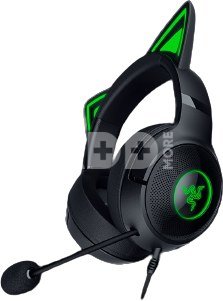 Razer Headset Kraken Kitty V2 Microphone, Black, Wired, On-Ear, Noise canceling