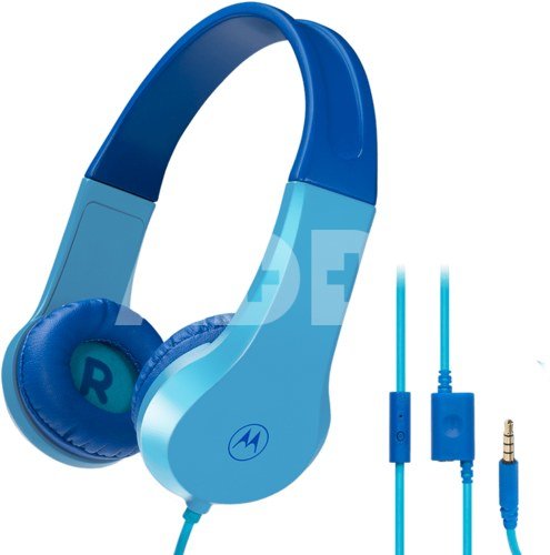 Motorola Kids Wired Headphones Moto JR200 Built-in microphone, Over-Ear, 3.5 mm plug, Blue