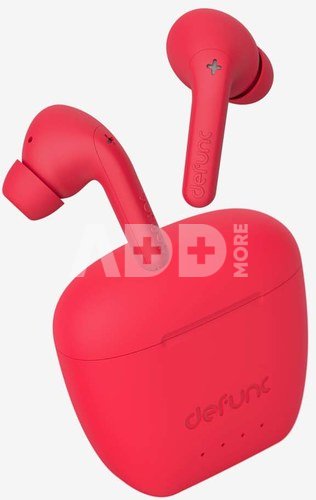 Defunc True Audio Earbuds, In-Ear, Wireless, Red