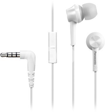 Panasonic Canal type RP-TCM115E-W In-ear, 3.5mm (1/8 inch), Microphone, White,