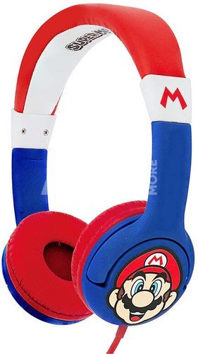 Wired headphones for Kids OTL Super Mario (blue-red)