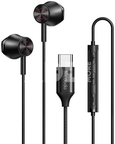 Wired earphones Mcdodo HP-4070, USB-C (black)