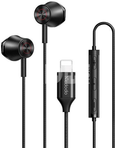 Wired earphones Mcdodo HP-4080, lightning (black)