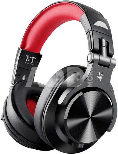 Oneodio A71 Wired Headphones (Black and Red)