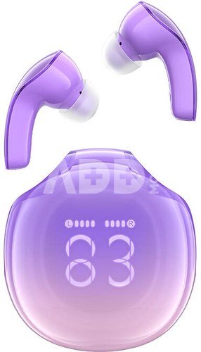 Earphones TWS Acefast T9, Bluetooth 5.3, IPX4 (grape purple)