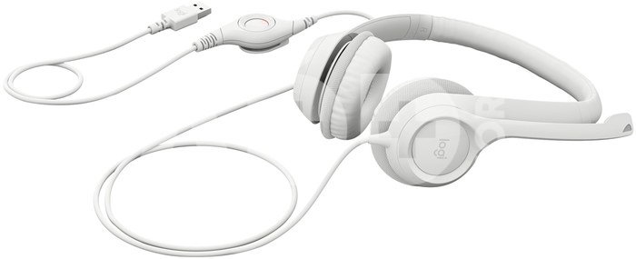 Logitech | USB Computer Headset | H390 | Wired | Over-Ear | Microphone | Noise canceling | Off-white