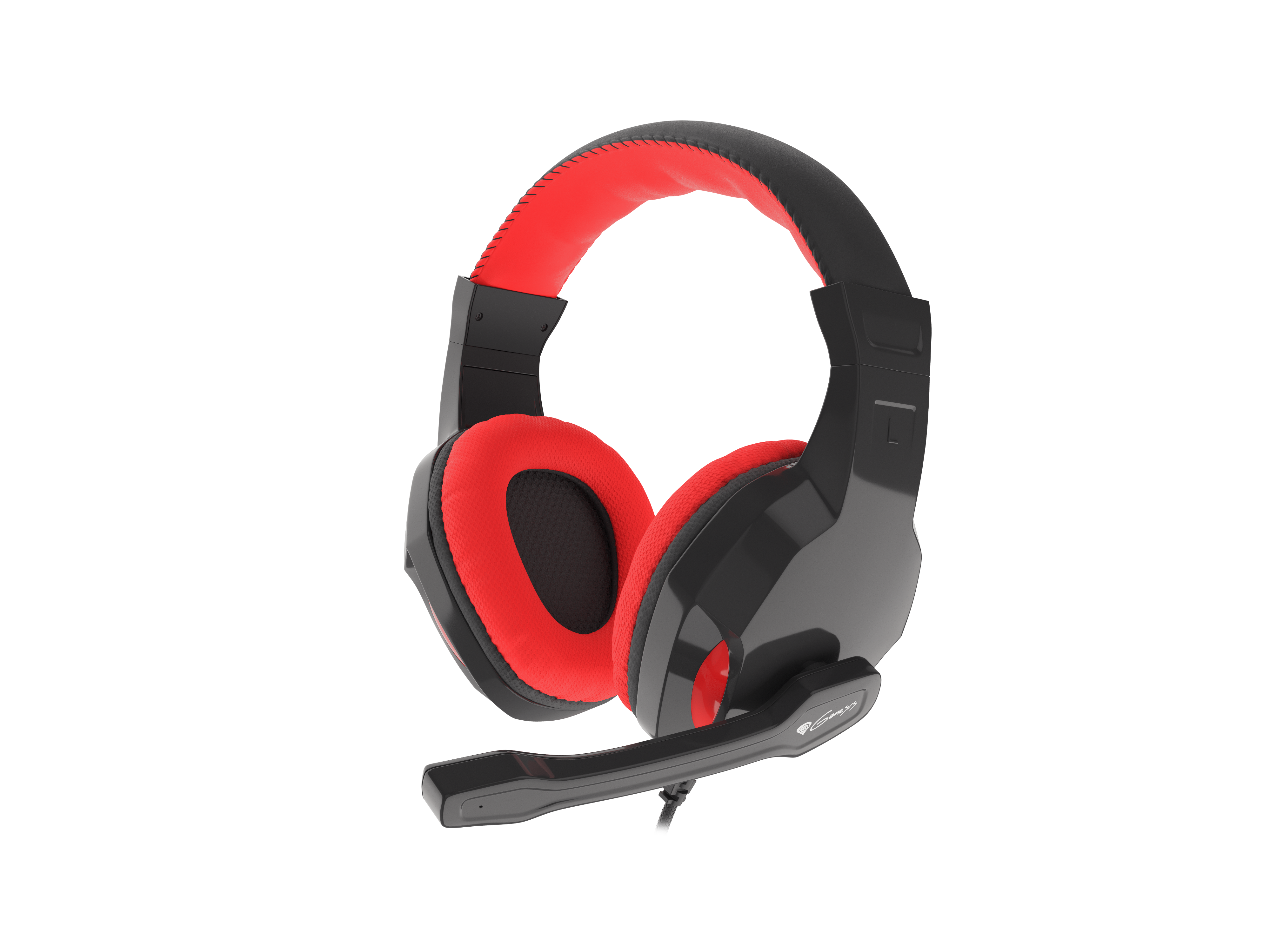 GENESIS ARGON 110 Gaming Headset, On-Ear, Wired, Microphone, Black/Red