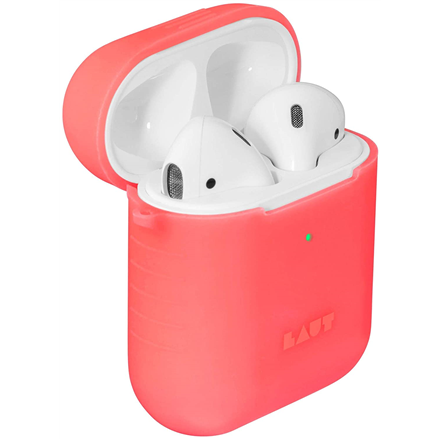 AirPods Pro Ausinukų Dėklas LAUT POD NEON, elektrinio koralo spalvos / L_AP_PN_R