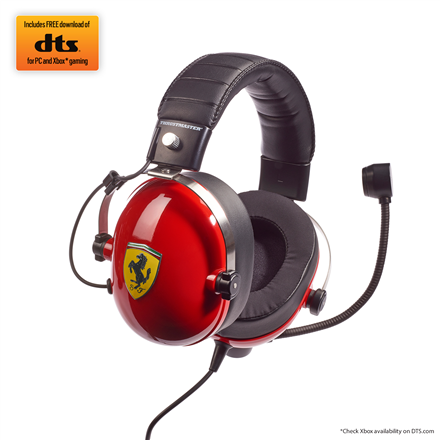 Thrustmaster | Gaming Headset | DTS T Racing Scuderia Ferrari Edition | Wired | Over-Ear | Red/Black|4060197