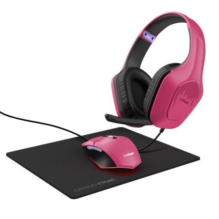 HEADSET +MOUSE+MOUSEPAD/GXT 790 PINK 25179 TRUST|25179