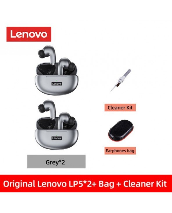 100 % originalus "Lenovo LP5" belaidės "Bluetooth" ausinės "HiFi" muzikos ausinės su mikrofonu ausinės Sportinės