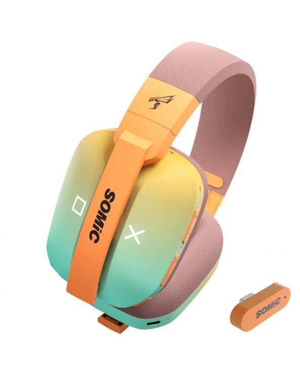 SOMIC G810 2.4G belaidė „Bluetooth“ laidinė trijų režimų žaidimų muzikos laisvų rankų įranga HD mikrofonas, mobilioji planšetinė